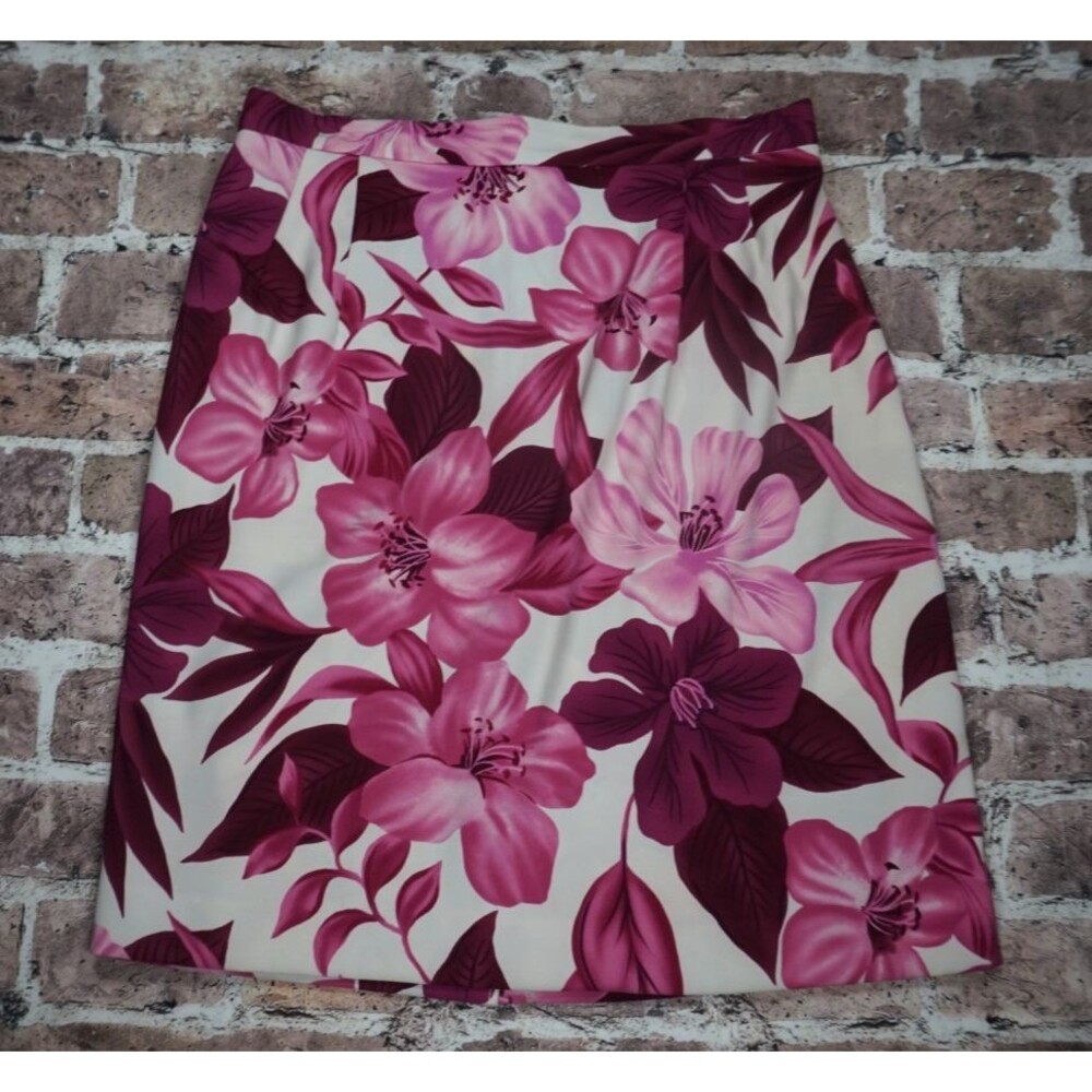 VTG 90s Y2K Pink Floral Mini Skirt Womens 14 Short A-Line Fairycore Cottagecore